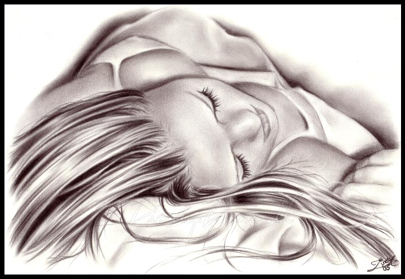 Sleeping Girl Drawing Best