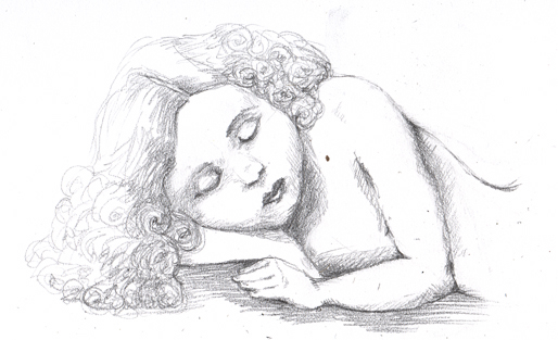 Sleeping Girl Drawing Pictures
