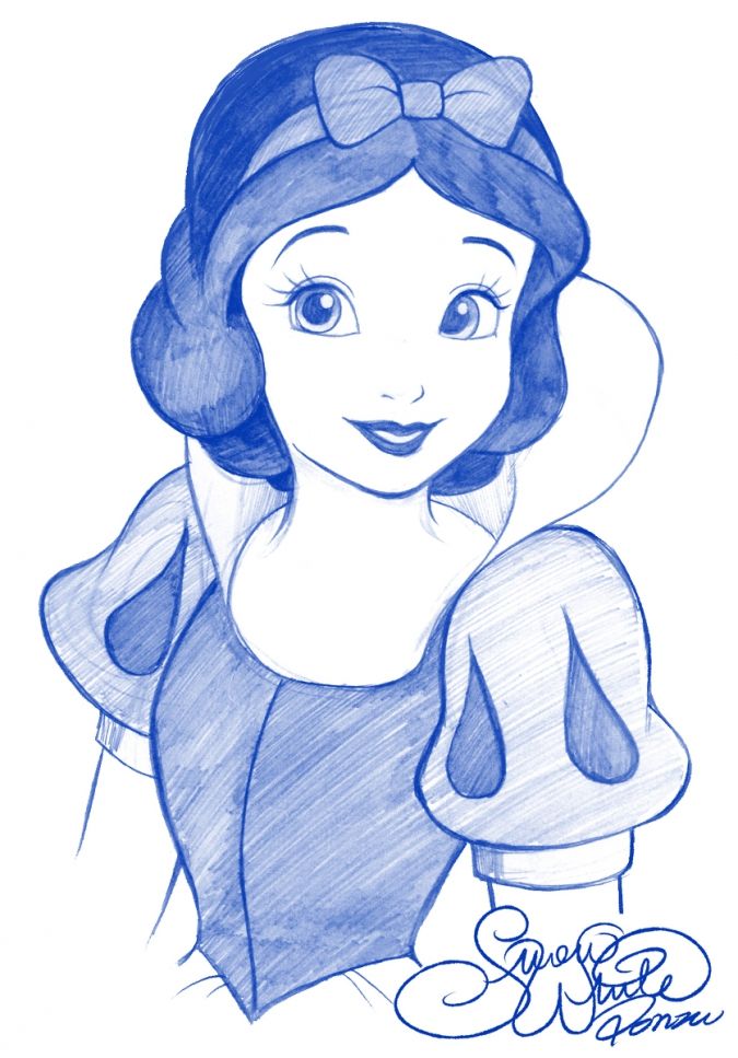 Snow White Drawing Photo