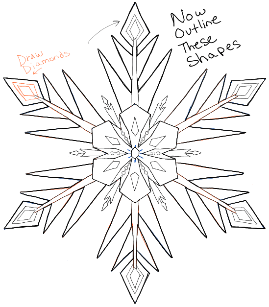 Snowflakes Drawing Pic