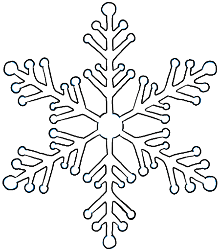Snowflakes Picture Drawing