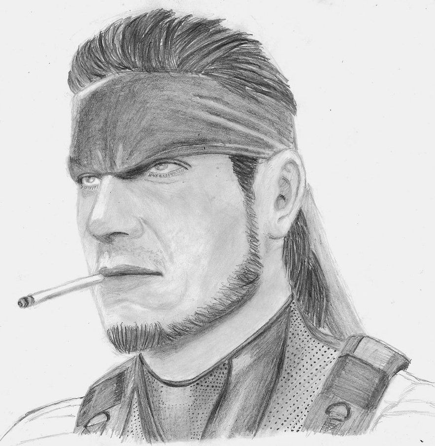 Solid Snake Drawing Best