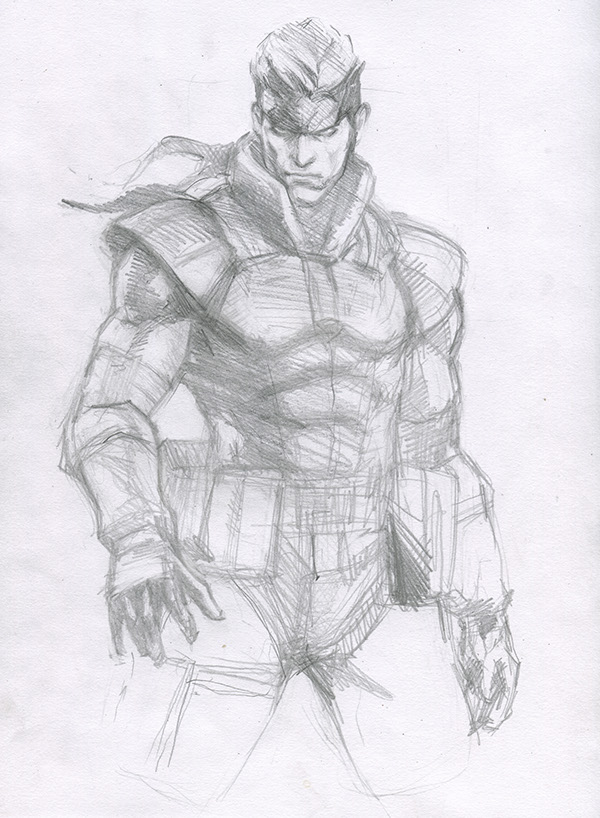 Solid Snake Drawing Image