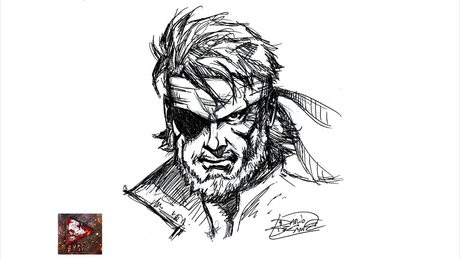 Solid Snake Drawing Sketch