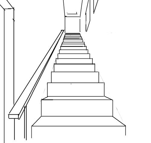 Stairs Drawing Image