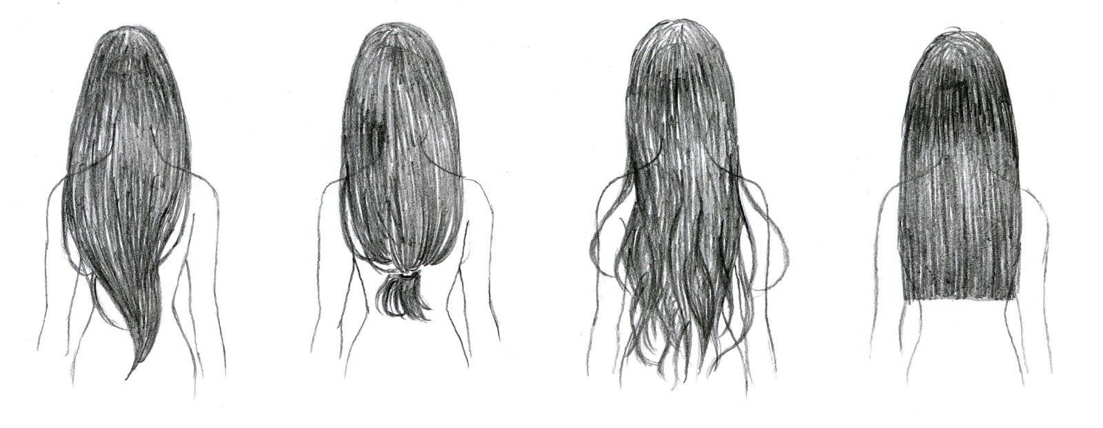 Straight Hair Drawing Amazing - Drawing Skill
