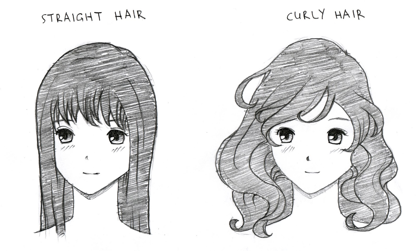 Straight Hair Drawing Best - Drawing Skill