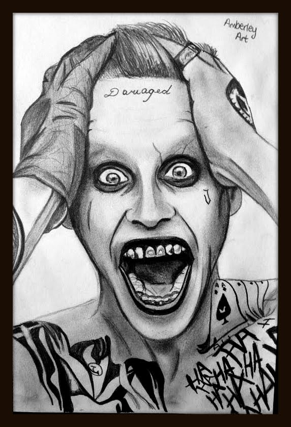 Suicide Squad Jared Leto Joker Drawing Art