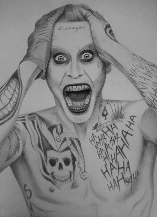 Suicide Squad Jared Leto Joker Drawing Image