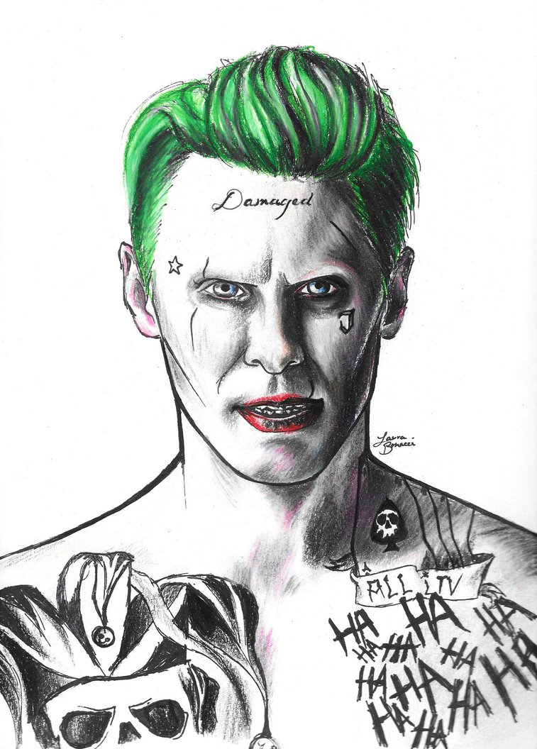 Suicide Squad Jared Leto Joker Drawing Pic