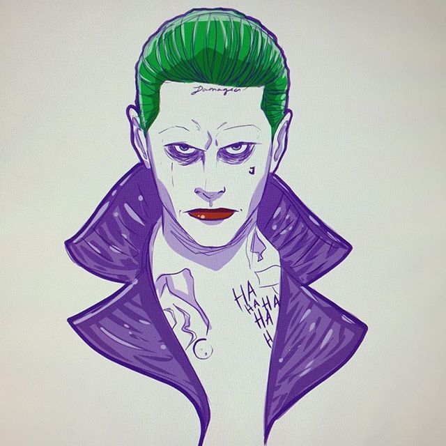 Suicide Squad Jared Leto Joker Drawing