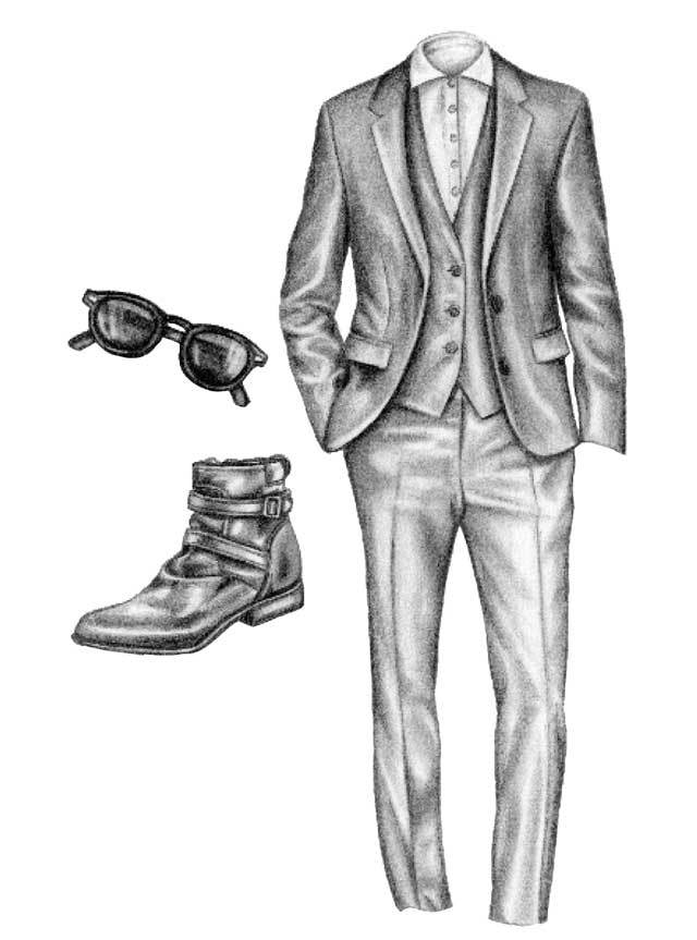 Suit Image Drawing