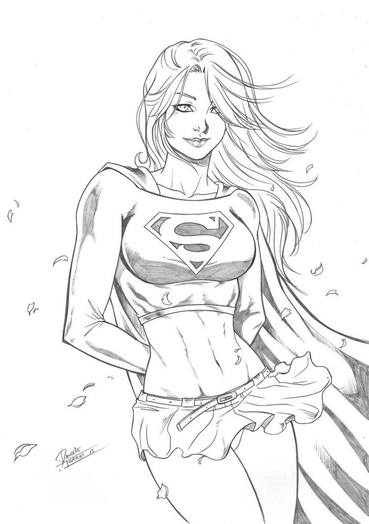 Supergirl Drawing Amazing