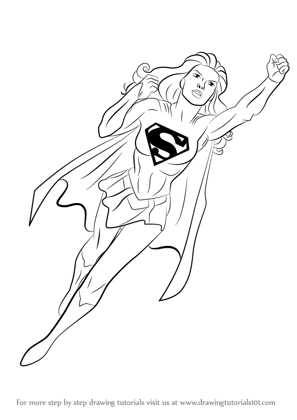 Supergirl Drawing Art