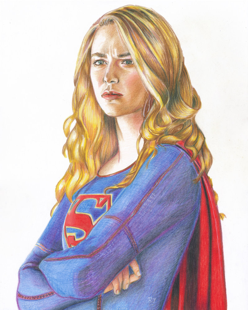 Supergirl Drawing High-Quality