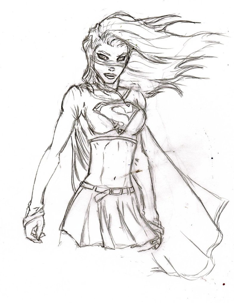 Supergirl Drawing Photos