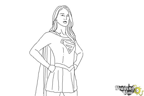 Supergirl Drawing Pic