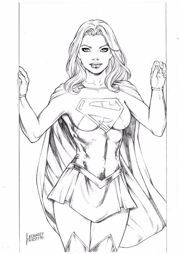 Supergirl Drawing Pictures