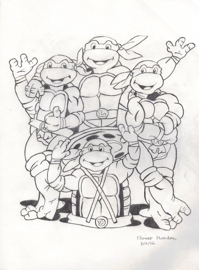 Teenage Mutant Ninja Turtles Drawing Art