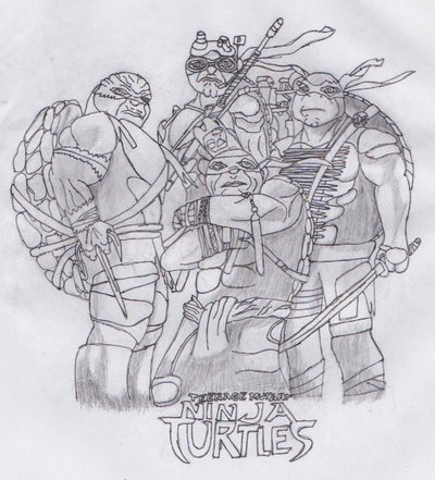 Teenage Mutant Ninja Turtles Drawing Beautiful Art