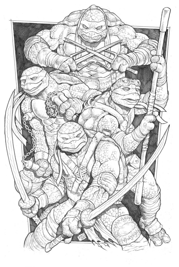 Teenage Mutant Ninja Turtles Drawing Pictures