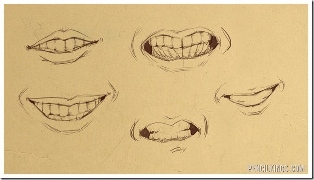 Teeth Art Drawing