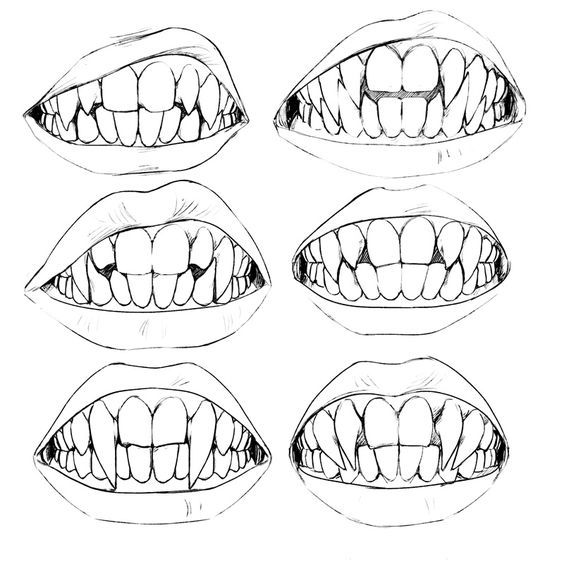Teeth Drawing Art