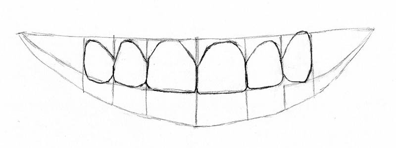 Teeth Drawing Pics