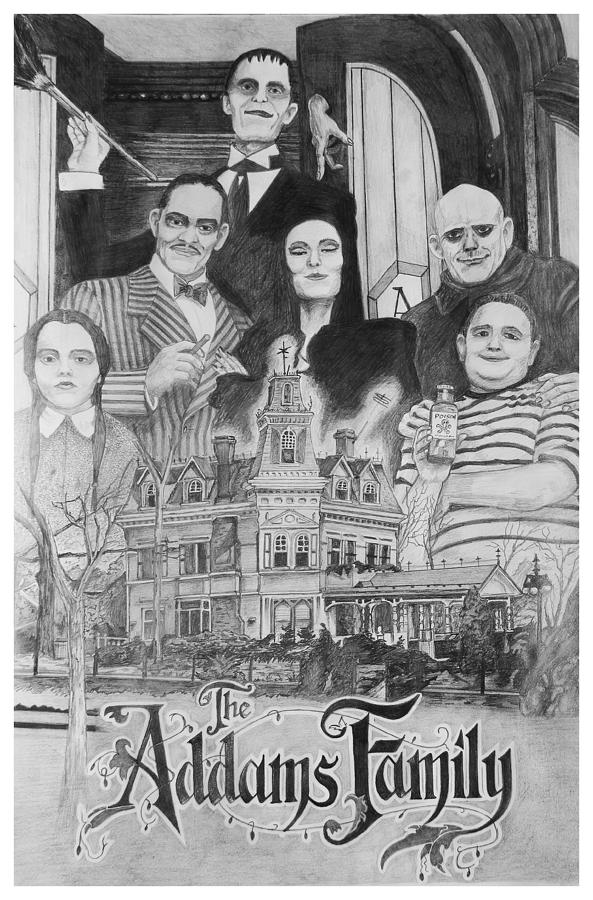 The Addams Family Drawing Best