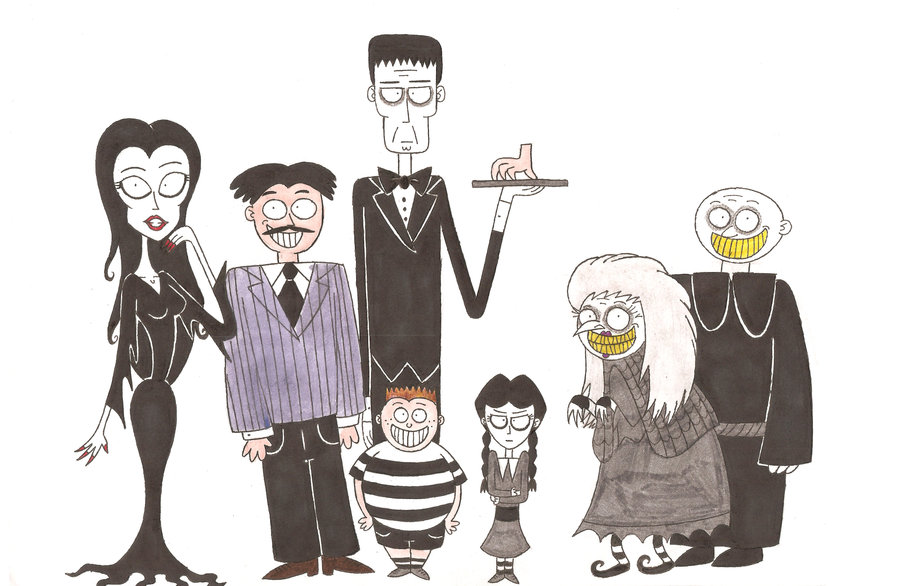 The Addams Family Drawing High-Quality
