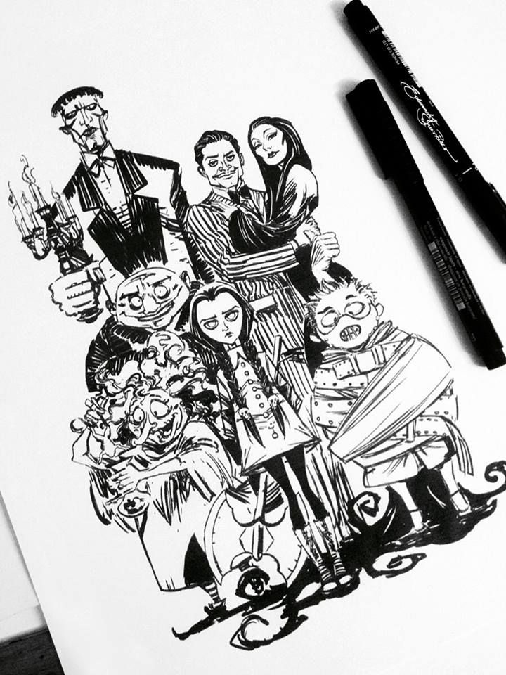 The Addams Family Drawing Image
