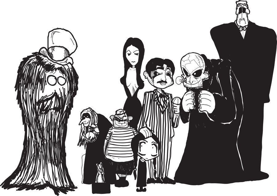 The Addams Family Drawing Pics