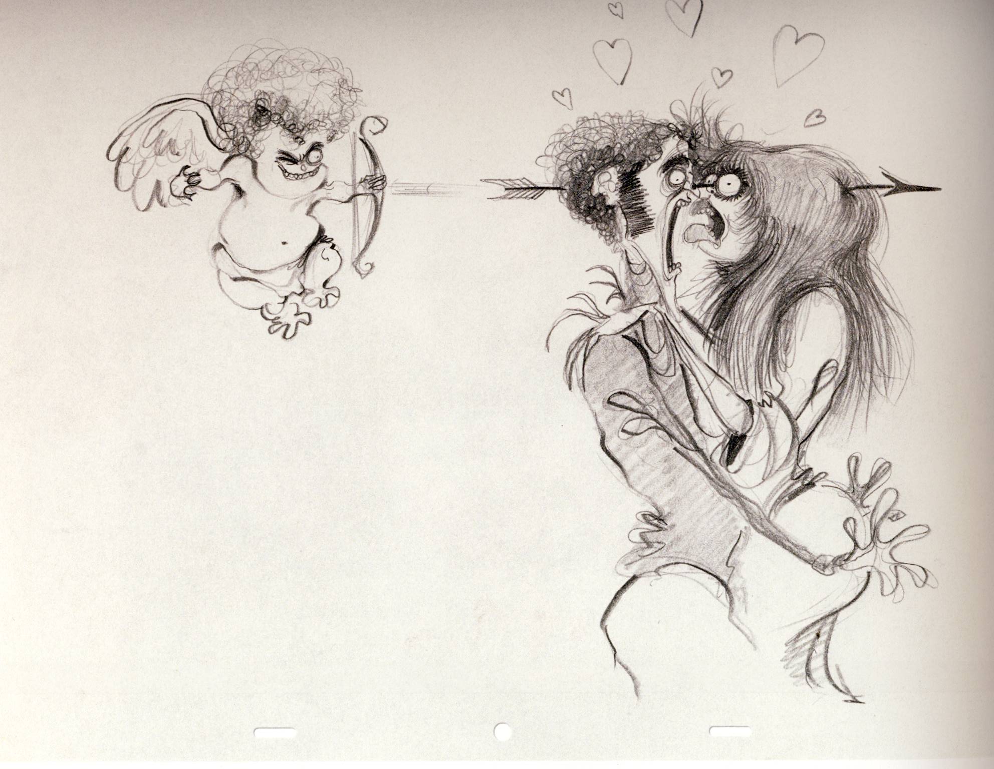 Tim Burton Drawing Pictures