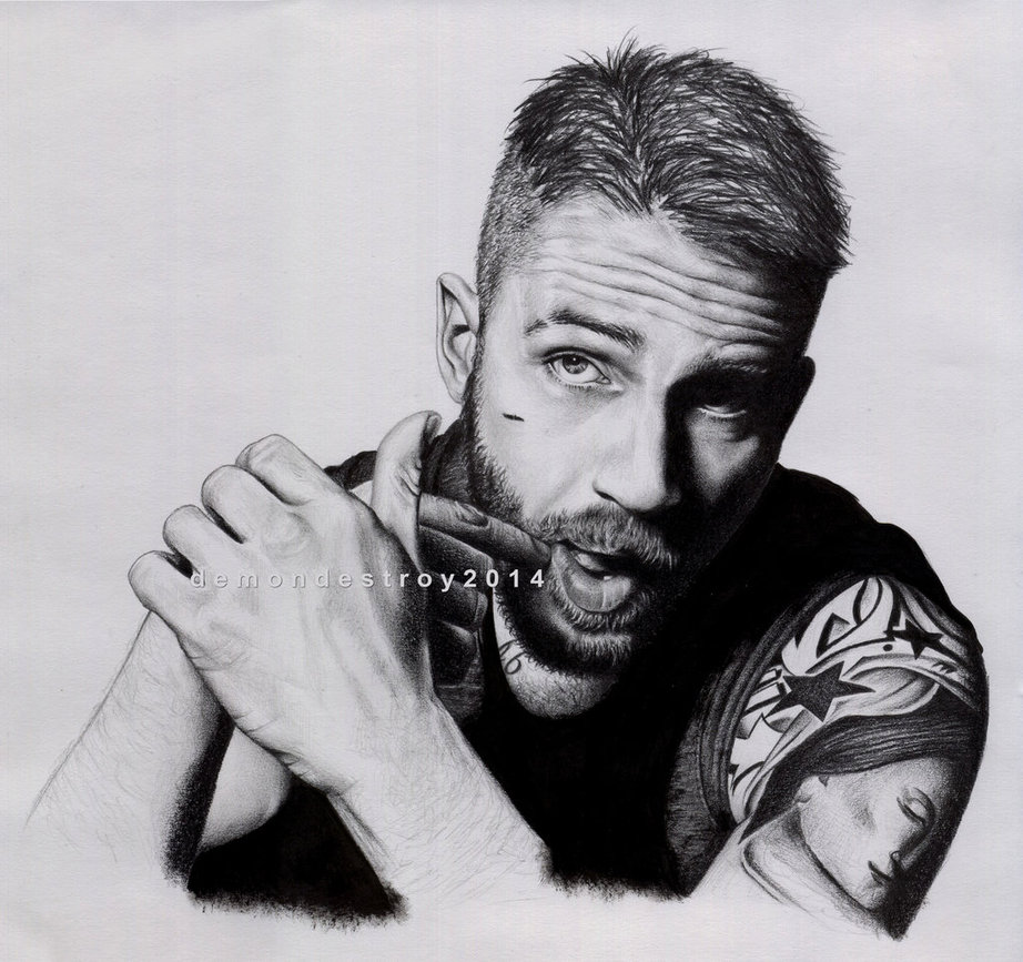 Tom Hardy Drawing Amazing