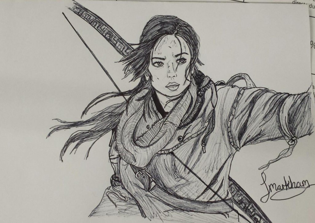 Tomb Raider Drawing Beautiful Art