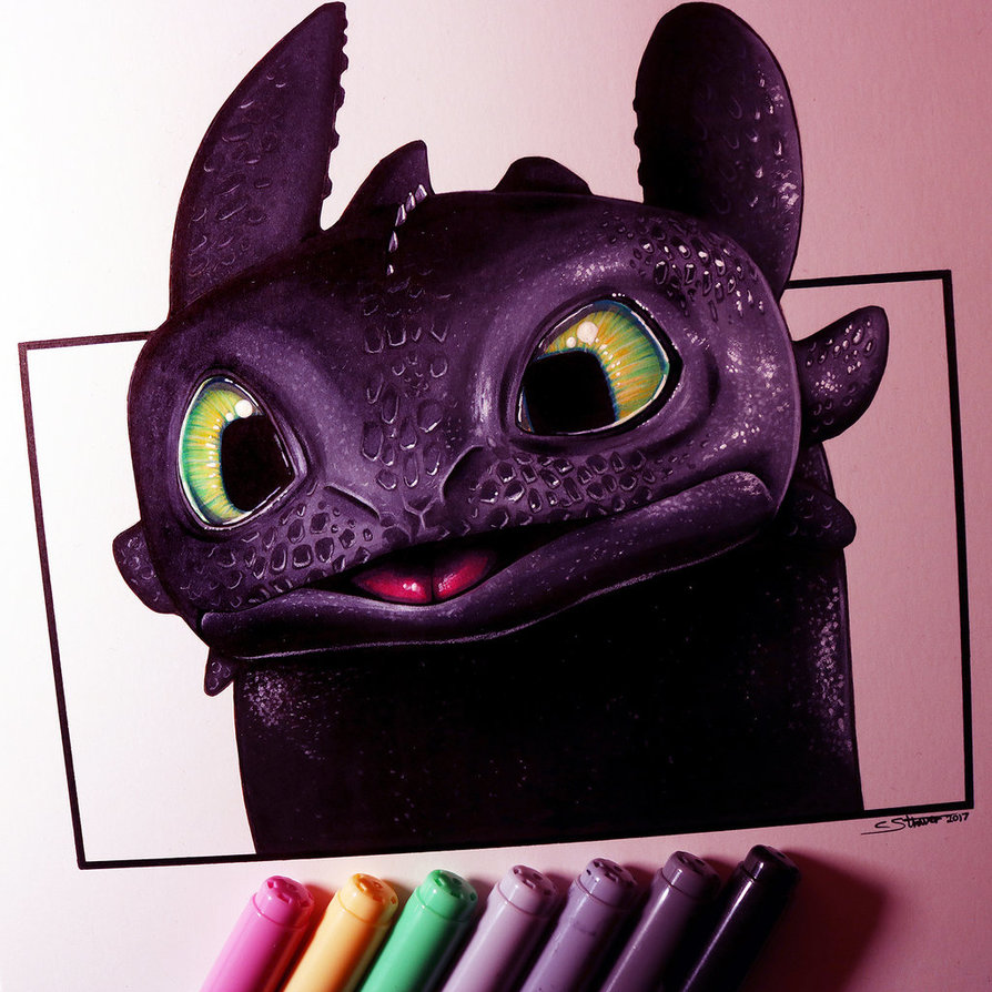 Toothless Art Drawing