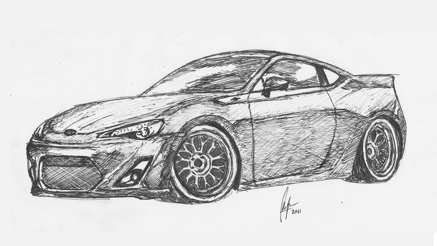 Toyota Drawing Art