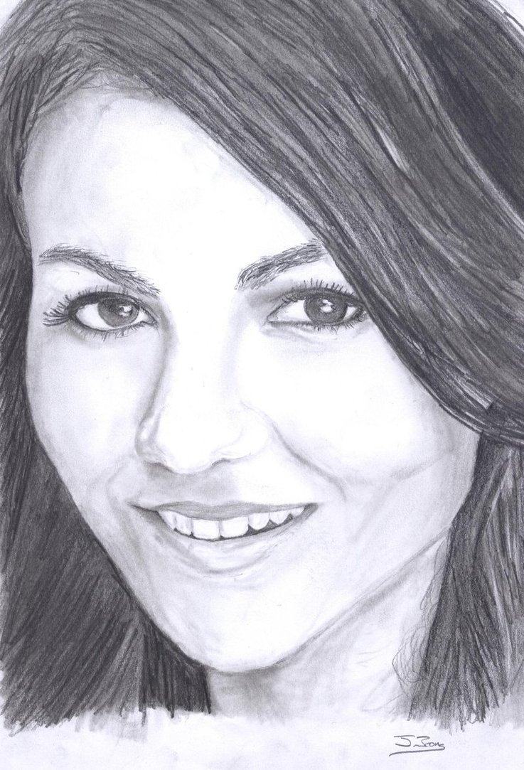 Victoria Justice Drawing Beautiful Image