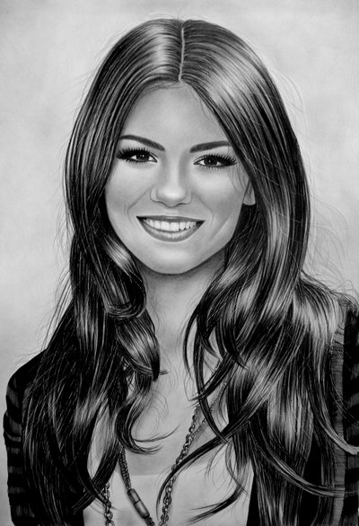 Victoria Justice Drawing High-Quality
