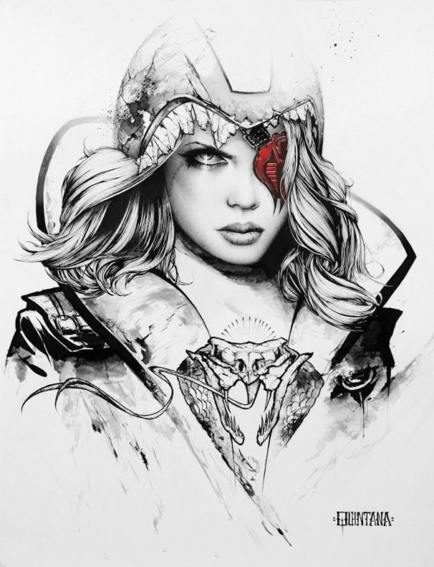 Villainess Eyes Drawing Photo