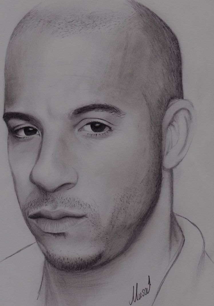 Vin Diesel Drawing Image