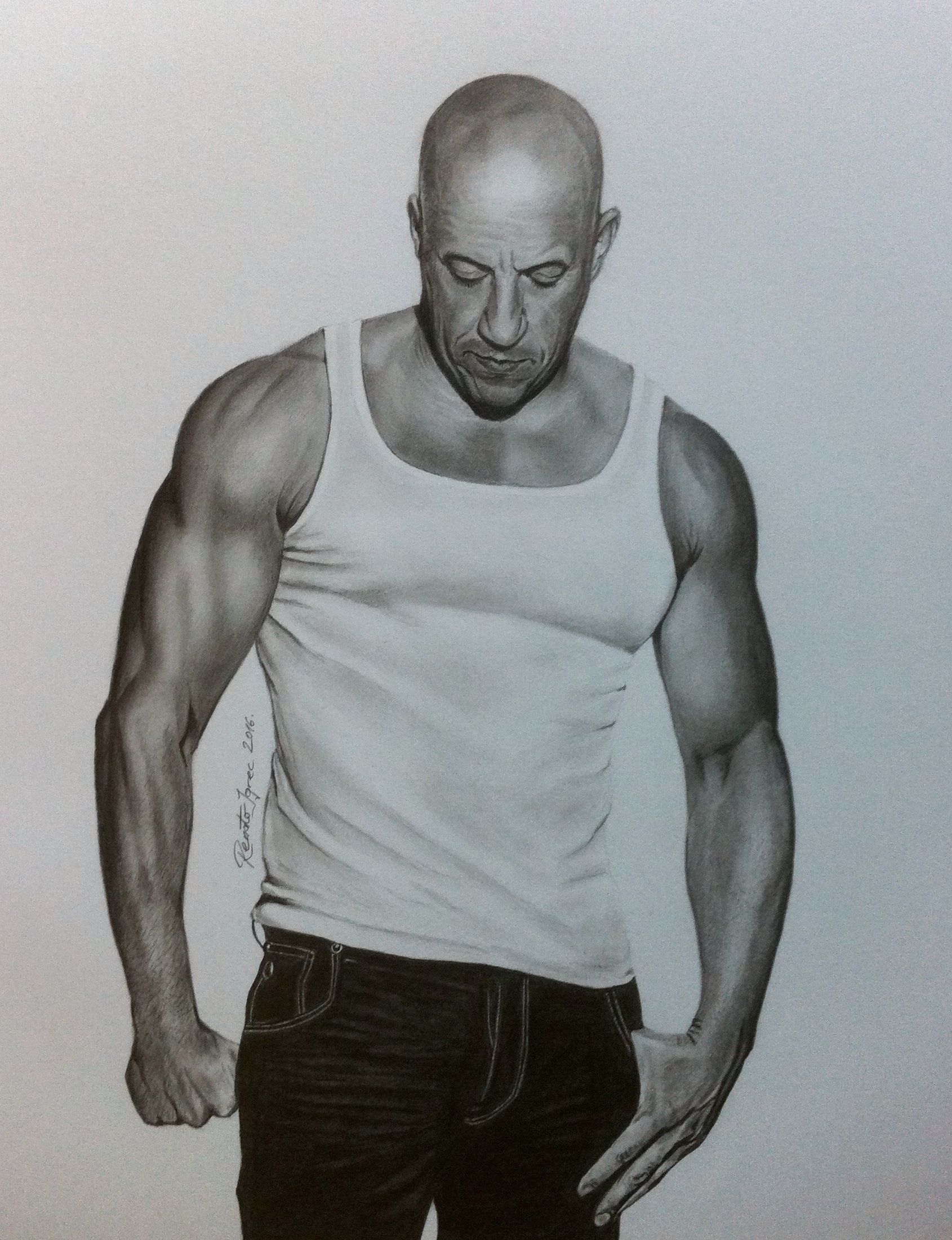 Vin Diesel Drawing