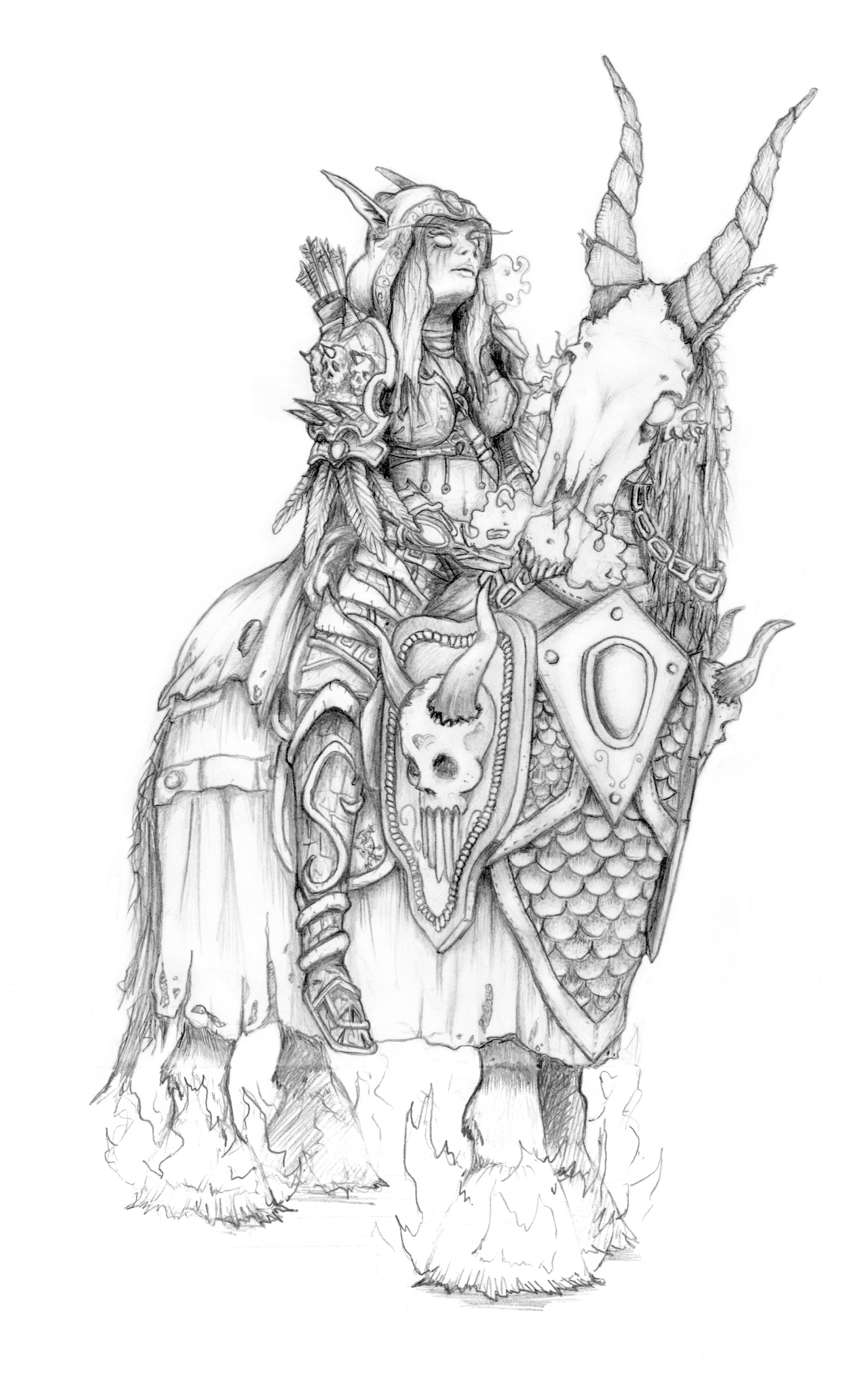 Warcraft Drawing Sketch