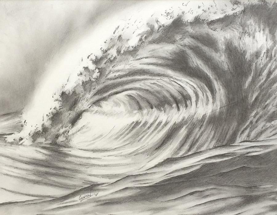 Wave Drawing Art