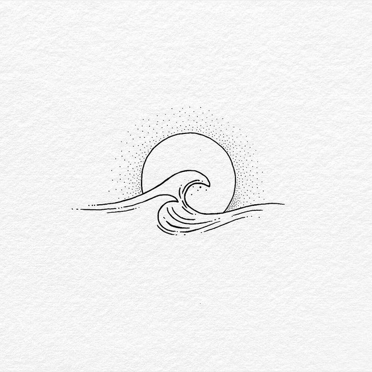 Wave Drawing Beautiful Image