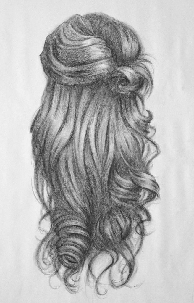 Wavy Hair Drawing Photo