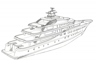 Yacht Picture Drawing
