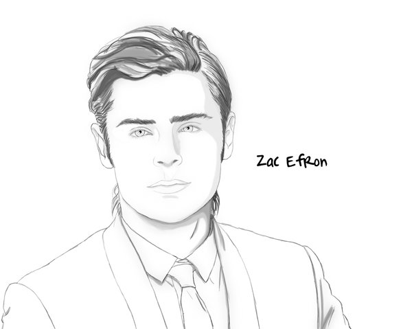 Zac Efron Image Drawing
