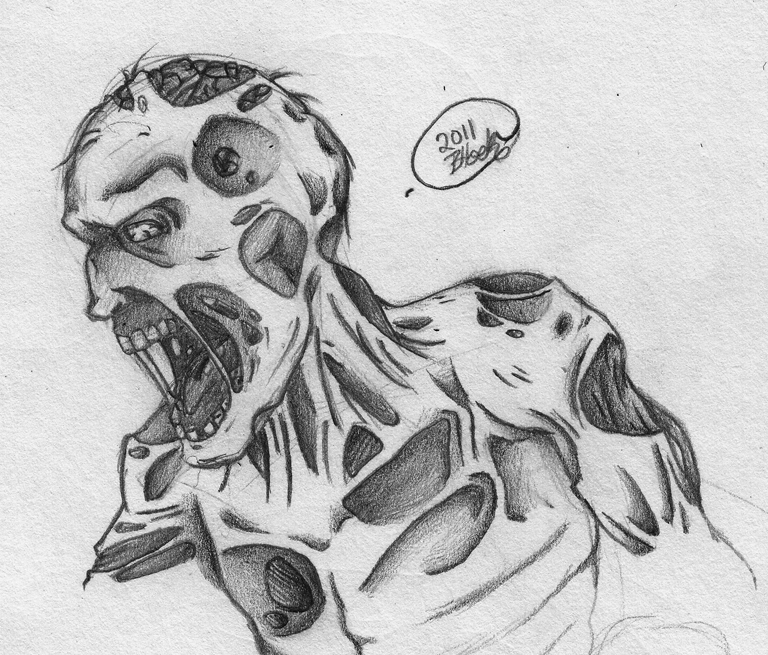 Zombie Baby Drawing Art