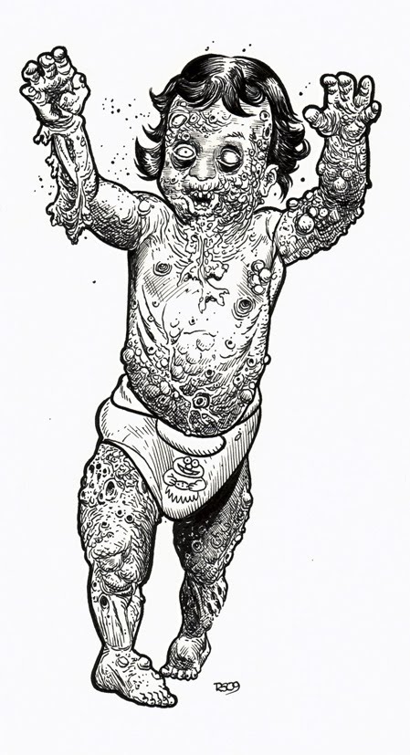 Zombie Baby Drawing